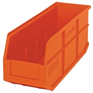 Stackable Shelf Bin 18" x 6" x 7" Orange