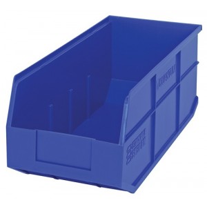 Stackable Shelf Bin 18" x 8-1/4" x 7" Blue