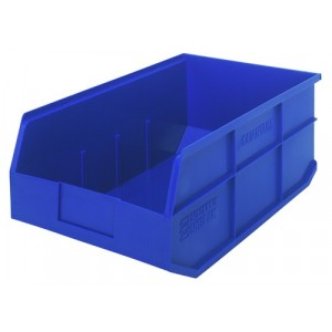 Stackable Shelf Bin 18" x 11" x 7" Blue