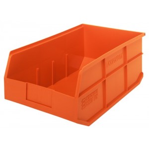 Stackable Shelf Bin 18" x 11" x 7" Orange