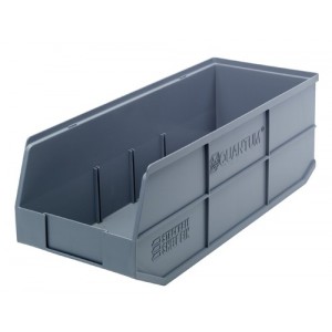 Stackable Shelf Bin 20-1/2" x 8-1/4" x 7" Gray