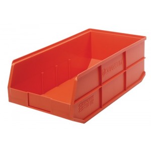 Stackable Shelf Bin 20-1/2" x 11" x 7" Orange
