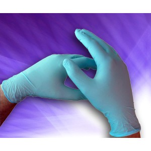 Glove Nitrile 9" P/F Text Exam 3.5 Blue SML 200/BX 10/CS