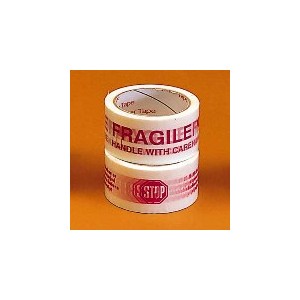 Tape 2x110yd 2.0 Mil Fragile-Handle w/Care Red/White 36RL/CS