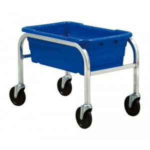 Tub Rack with Cross Stack Tubs 27" x 19" x 19" Blue