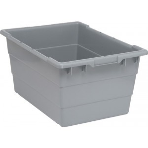 Cross Stack Tote 23-3/4" x 17-1/4" x 12" Gray