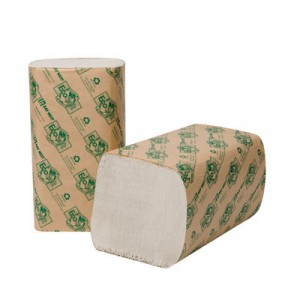 EcoSoft Folded Towels, 9x10, White, 268/Pack