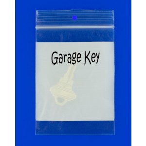 Bag Poly 3x4 4Mil Clear Ziplock W/Writing Block W/Hang Hole 1000/CS