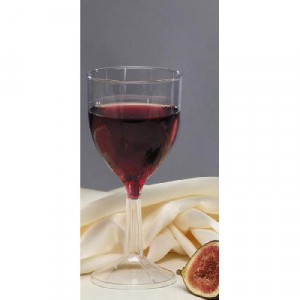 Classicware One-Piece Wine Glasses, 6 oz., Clear, 10/Pack