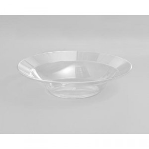 Designerware Plastic Bowls, 10 Ounces, Clear, Round, 10/Pack