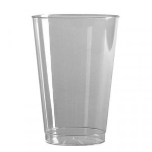 Comet Plastic Tumbler, 16 oz., Clear, Squat, 25/Pack