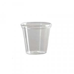 Comet Plastic Tumbler, 5 oz., Clear, Squat, 50/Pack