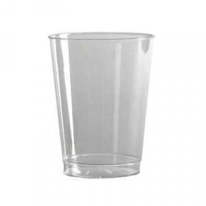 Comet Plastic Tumbler, 8 oz., Clear, Tall, 25/Pack