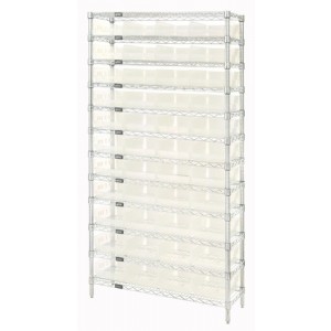 Clear-View Complete Bin Center 12" x 36" x 74"