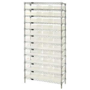 Clear-View Complete Bin Center 12" x 36" x 74"