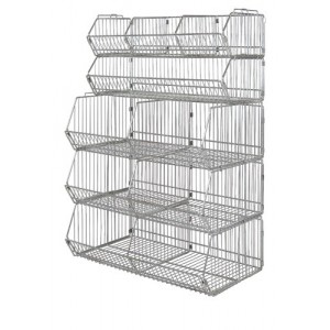 Quantum wire basket complete units - chrome 