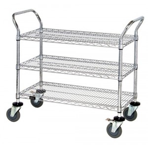 Wire Utility Cart 42" x 24" x 37-1/2"