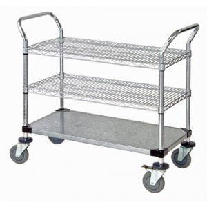 Wire Utility Cart 48" x 24" x 37-1/2"