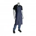100% Cotton Blue Denim Bib Style Aprons, One Size, One Pocket, 28in.x36in.