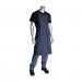 100% Cotton Blue Denim Bib Style Aprons, Two Pockets, 28in.x36in.