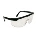 Safety Glasses Semi-Rimless Clear LensHC Black Frames 144/CS