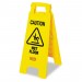 “Caution Wet Floor” Floor Sign, Plastic, 11x1-1/2x26, Bright Yellow