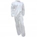 Coverall Microporous White No Hood & Boot Elastic Wrist XL 25/CS