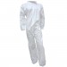 Coverall Microporous White No Hood & Boot Elastic Wrist S 25/CS