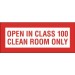 Label CR 2.5x1 "Open Only In Class 100 CR Only" Perf 1,000/RL