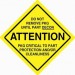 Label CR 1.5x1.5 Do Not Rmv Pkg Until Part Decon BLK/YLW Perf 1,000/RL