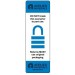 Label CR 3" Core Applied Lock 1x3 "DO NOT BREAK" Blue Perf 500/RL