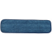 Mop Flat Microfiber 18.5"x5" Low Nap Velcro Blue