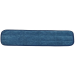 Mop Flat Microfiber 24"x5" Low Nap Velcro Blue