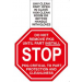 Label CR 1.5x1.5 "Stop Do Not Remove PKG" "UHV Clean Part" Perf 1M/RL