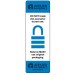 Label CR 3" Core Applied Lock 1x3 "DO NOT BREAK" Blue Perf 500/RL