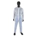 Coverall SBPP Zip Front Collar Elastic Wrist & Ankle White 3XL 25/CS